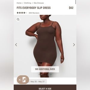 SKIMS Fits  everybody slip dress- NWT